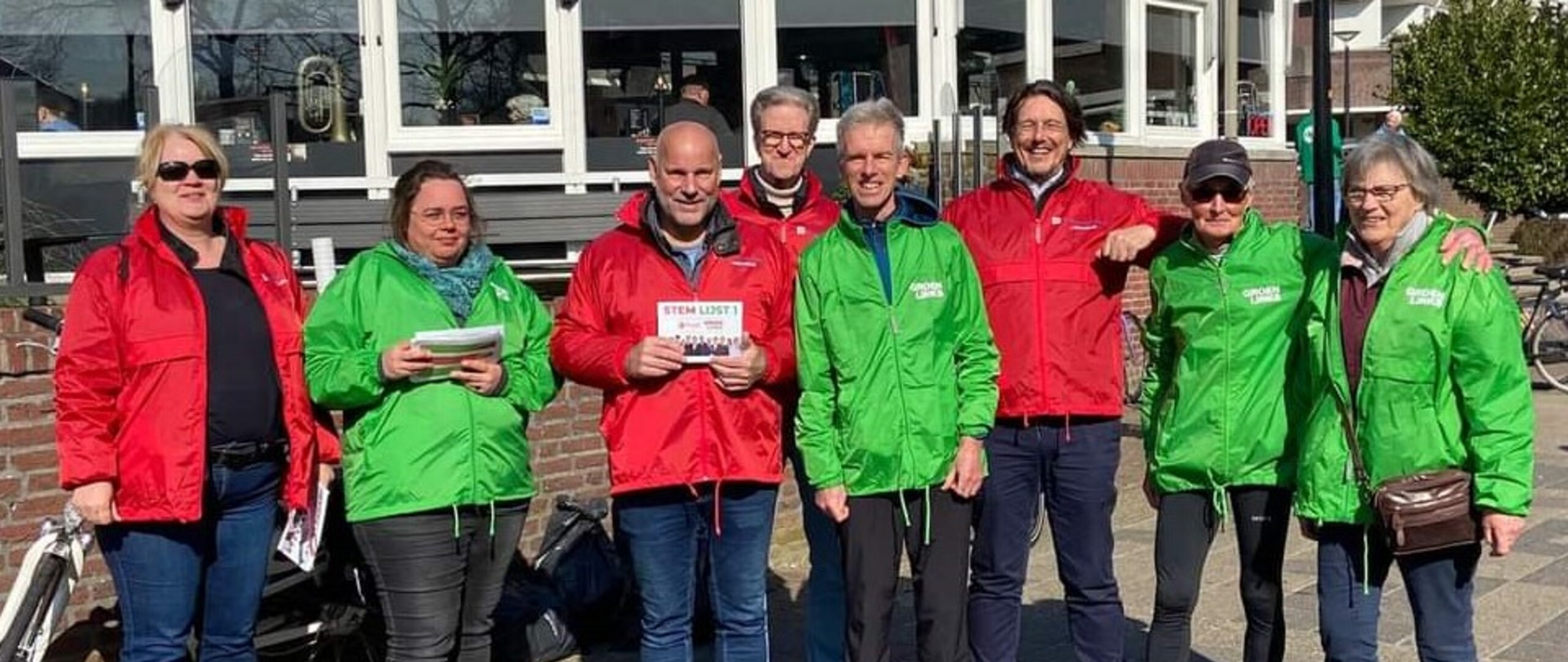 Groepsfoto kandidaten GroenLinks-PvdA