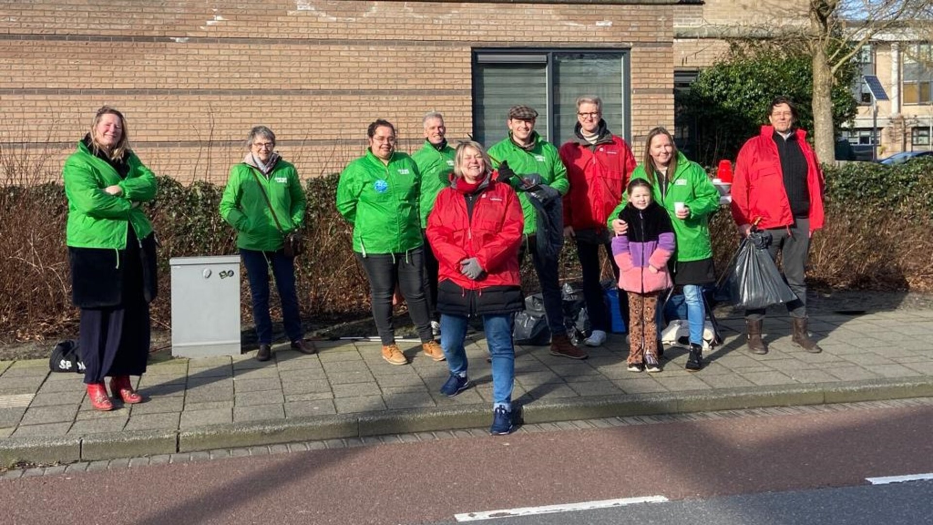 Foto wijkactie GroenLinks en PvdA